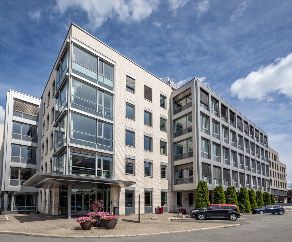 Verkstedveien 3 er et flott kontorbygg som ligger midt på Skøyen med få minutters gange til alt av kollektivforbindelser. Foto: Knut Neerland - Magent.no