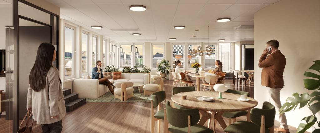 Illustrasjon som viser hvordan 6.etg kan bli etter renovering