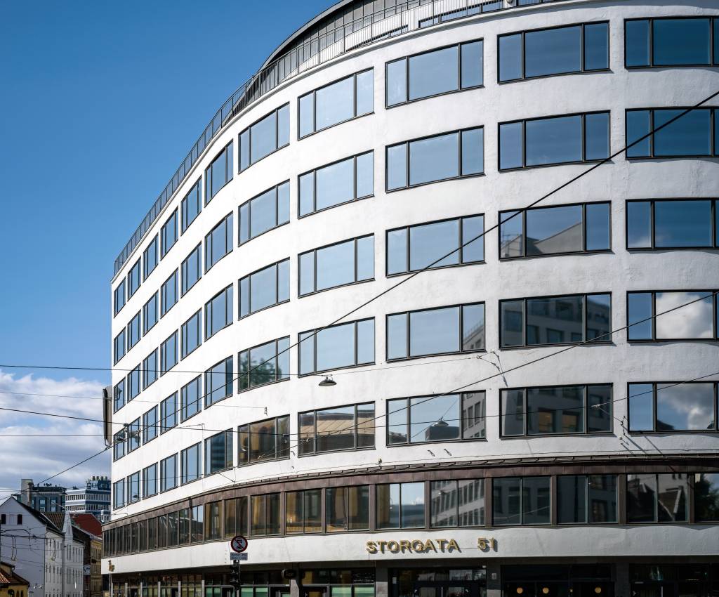Storgata 51 ligger sentralt i Oslo sentrum med nærhet til Fellesforbundets øvrige virksomhet i området. Foto: Knut Neerland - Magent.no