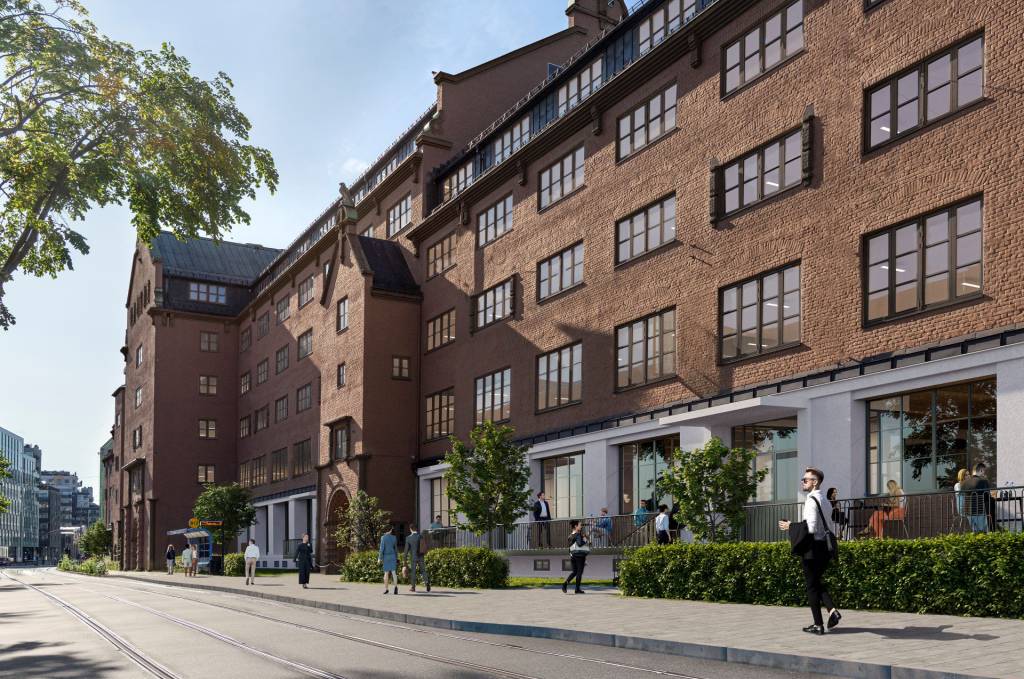 Fasaden på bygget