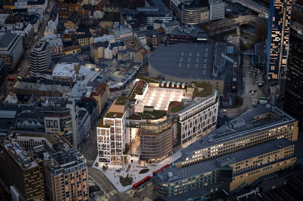 Illustrasjon av fasaden