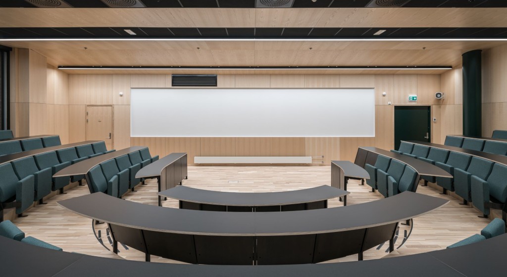 Auditorium tilrettelagt for studentene