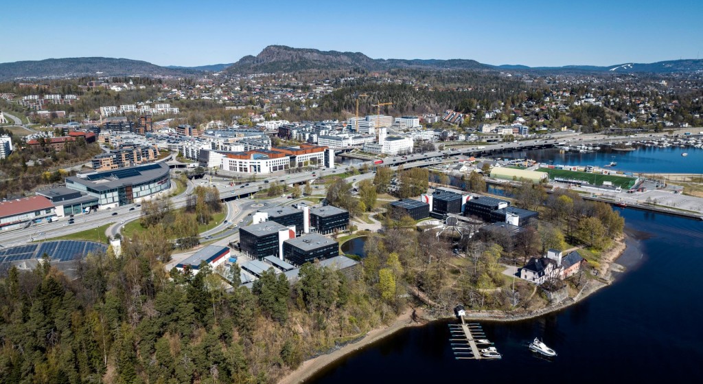 Kjørboparken ligger idyllisk til i Sandvika