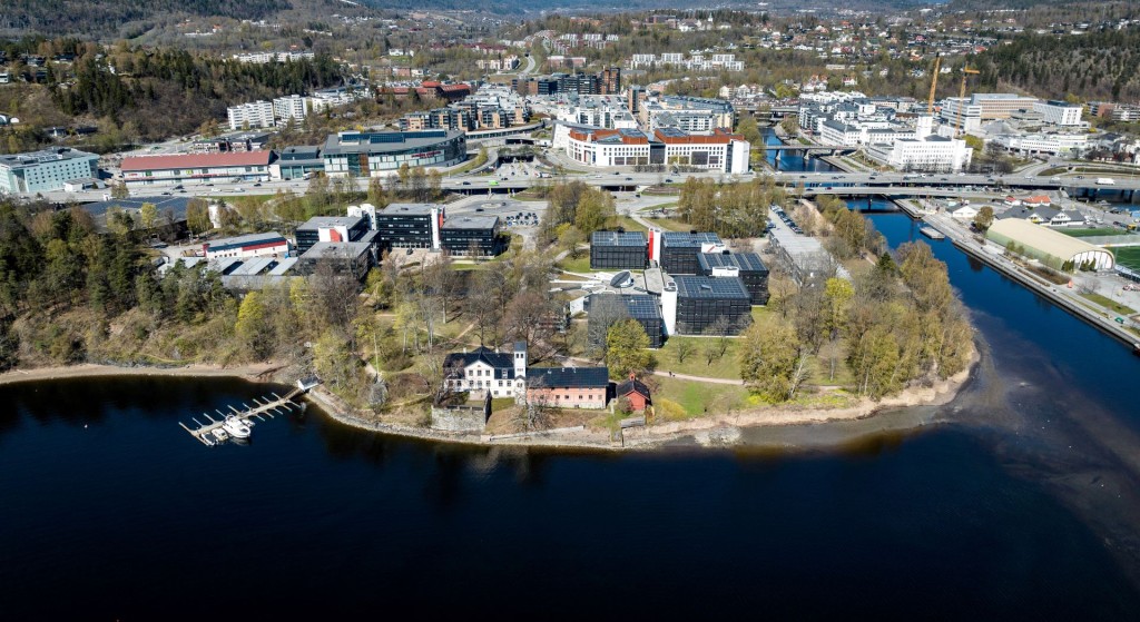 Kjørboparken ligger idyllisk til sentralt i Sandvika