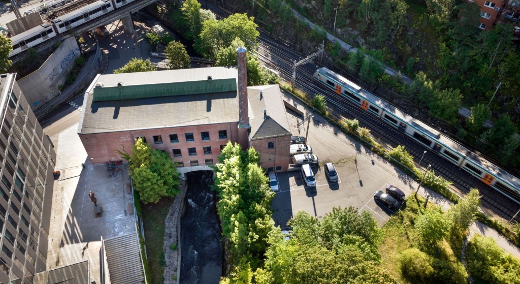 Dronebilde - god kollektivdekning