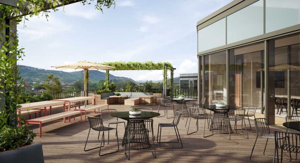 Illustrasjon takterrasse