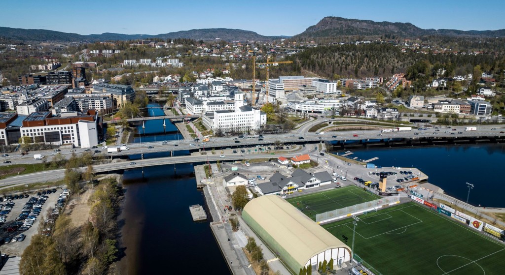 Sandvika er hovedstaden i Bærum og den eneste byen i kommunen