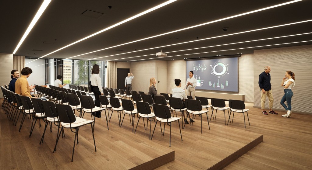 Illustrasjon av auditorium