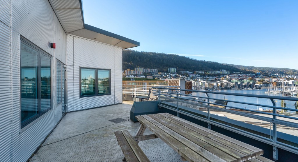 Utsikt fra takterrasse