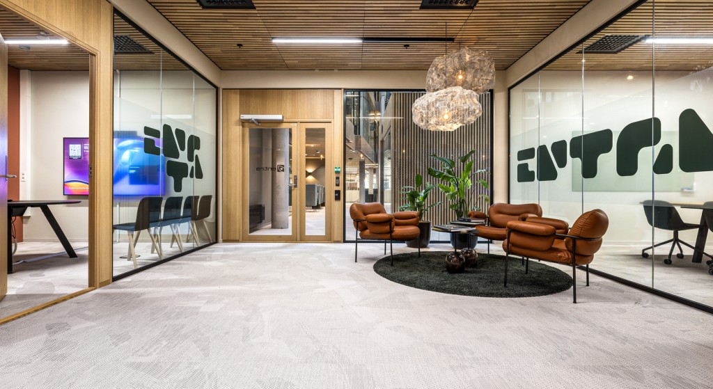 Inngangsparti kontor 