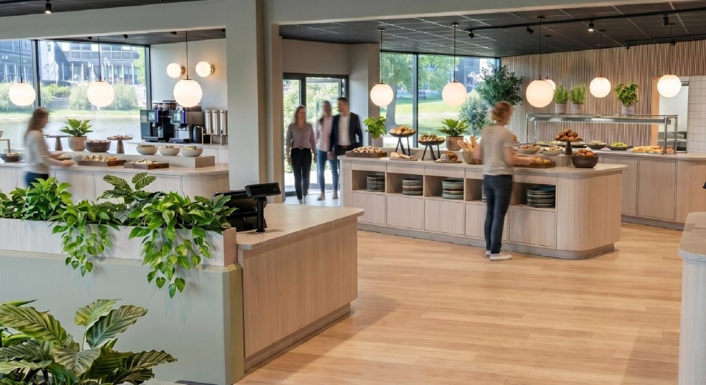 Illustrasjon av kantine