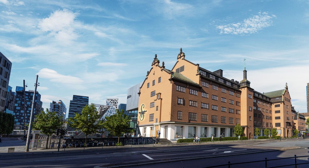 Fasaden til bygget