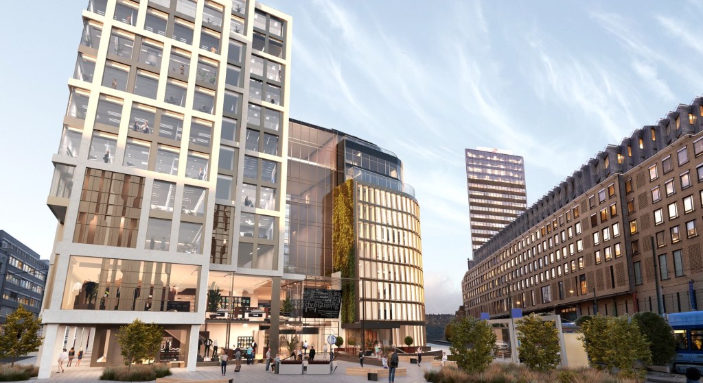 Illustrasjon av fasaden