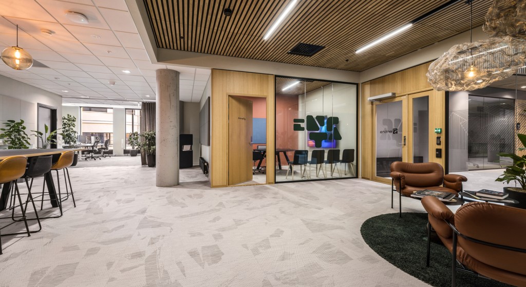 Interiørbilde inngangsparti kontor