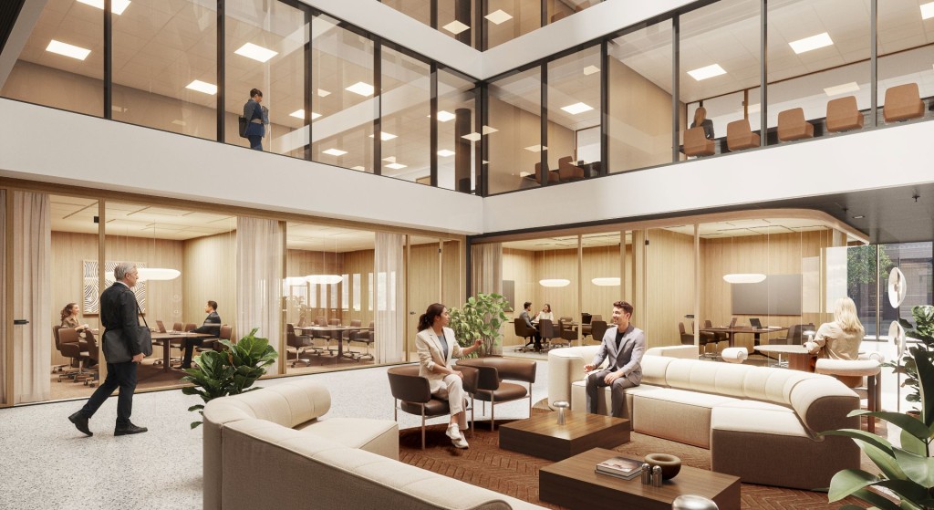 Illustrasjon lounge inngangsparti